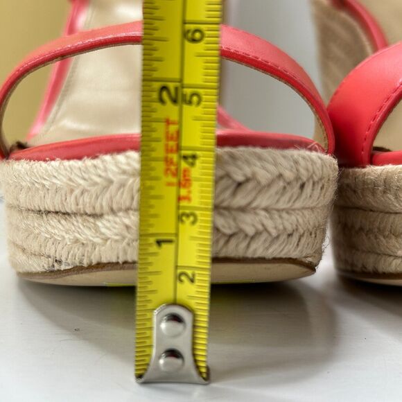 Michael Michael Kors Annie Wedge Faux Leather Sandal Dahlia 40T2AEHS1L Women 9M - Picture 5 of 10